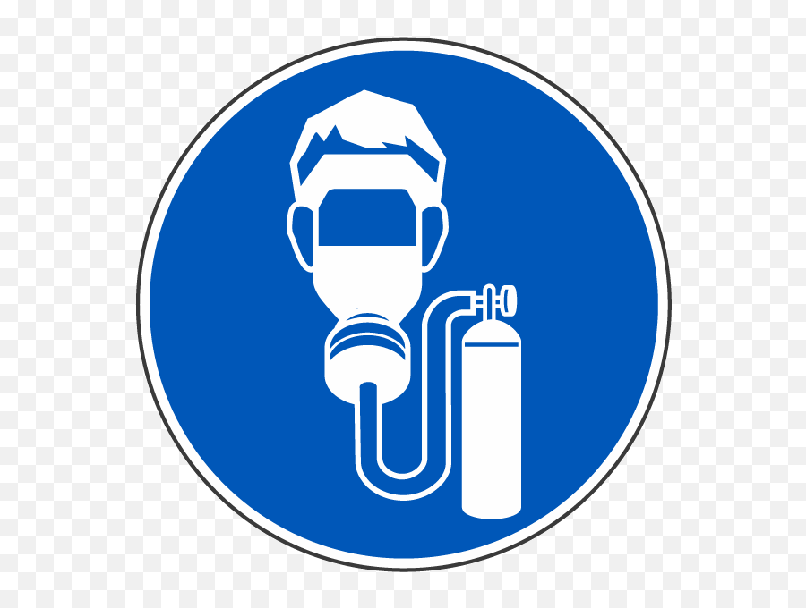 Use Breathing Apparatus Label - Scba Symbol Png,Blue Apron Icon