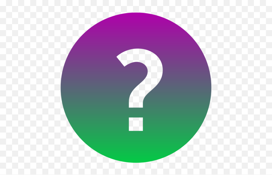Question Mark Public Domain Vectors - Question Mark Green And Purple Png,Question Icon Transparent