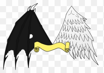 Angel And Demon Png Graphic Transparent - Vs Devil