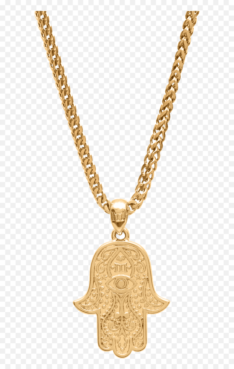 Hamsa Necklace - Gold Black Hamsa Necklace Png,Hamsa Icon