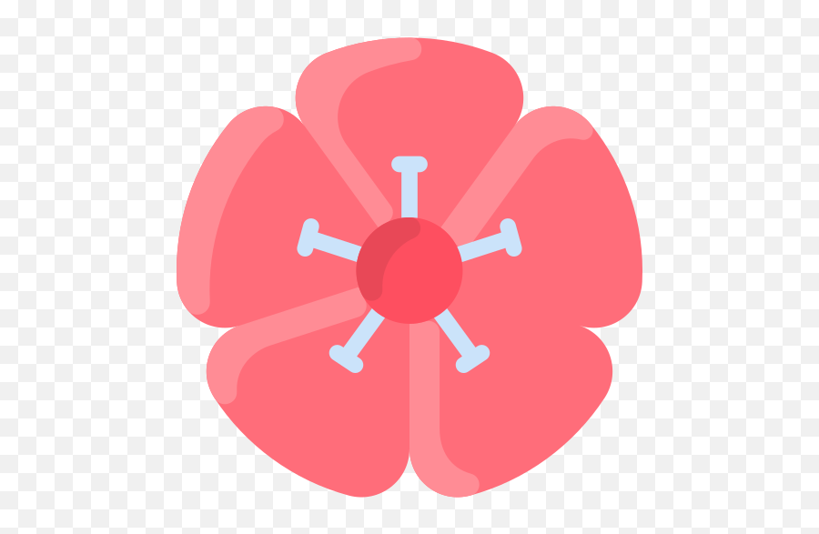 Hibiscus - Free Nature Icons Dot Png,Hibiscus Icon