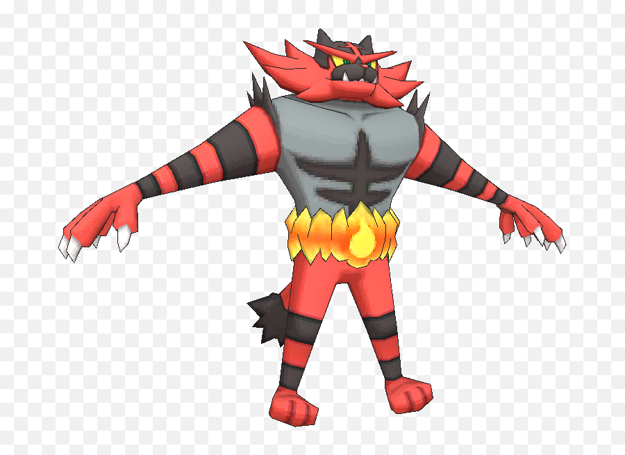 3ds - Darkest Lariat T Pose Png,Incineroar Png