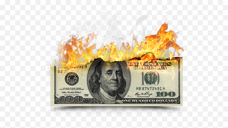 Burning Money Png 3 Image - Waste Money On Clothes,Money Transparent
