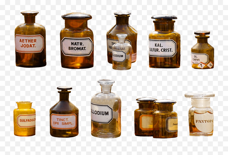 Pharmacy Flasks Transparent Png - Stickpng Medicine Bottle Old Png,Pill Bottle Transparent Background