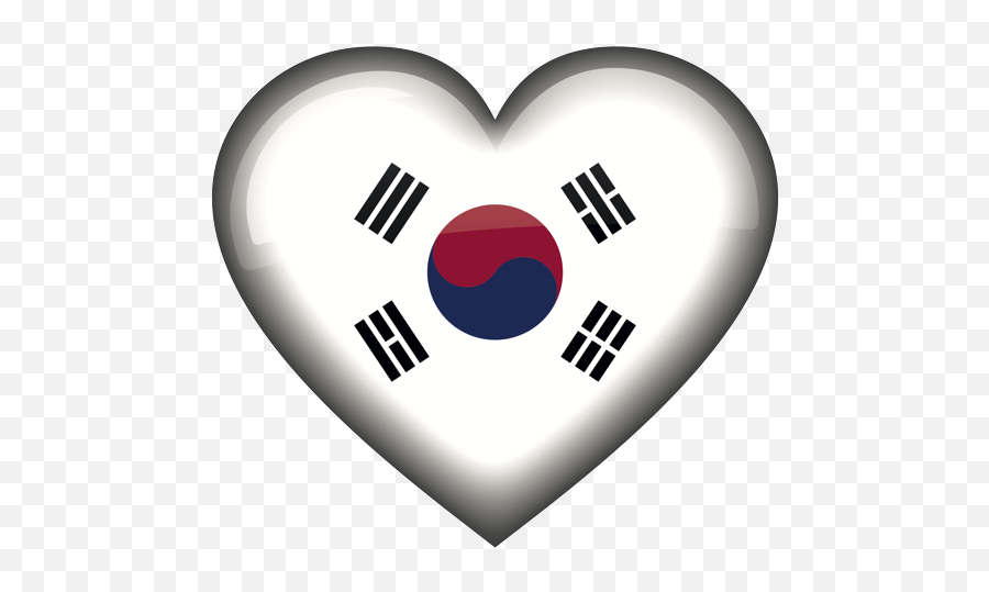 Emoji U2013 The Official Brand South Korean Flag Heart - Korean Flag South Emoji Png,Korean Flag Png
