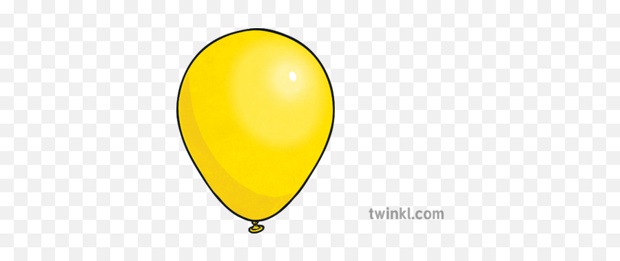 Yellow Balloon Illustration - Twinkl Circle Png,Yellow Balloon Png