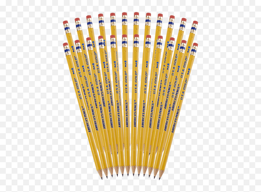Yellow Pencil Png - 24ct Usa Gold Pencils Usa Gold Pencils Pencil Usa Gold,Pencils Png