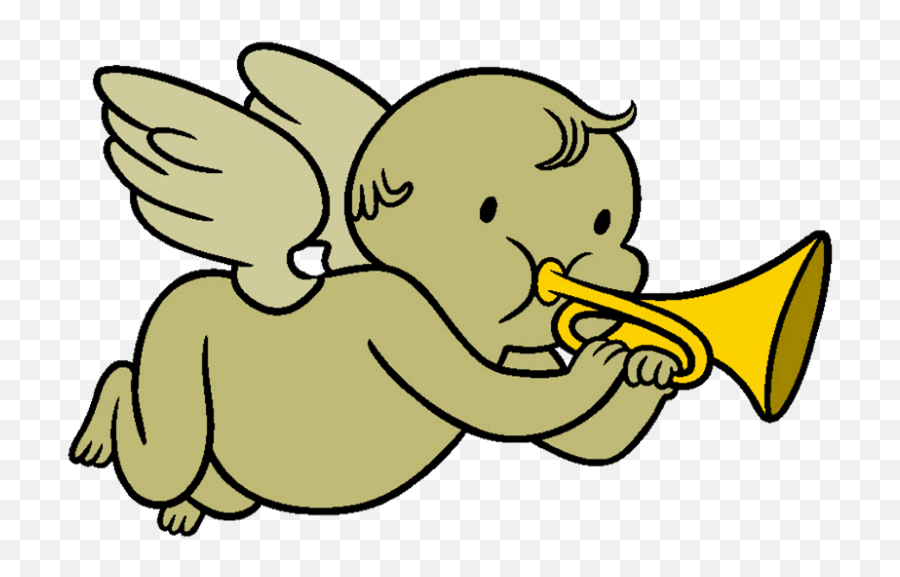 Trumpet Png - Querubines Con Trompeta Png,Trumpet Transparent