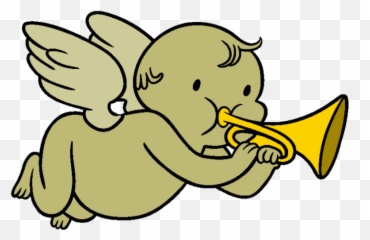 Trumpet Png - Querubines Con Trompeta
