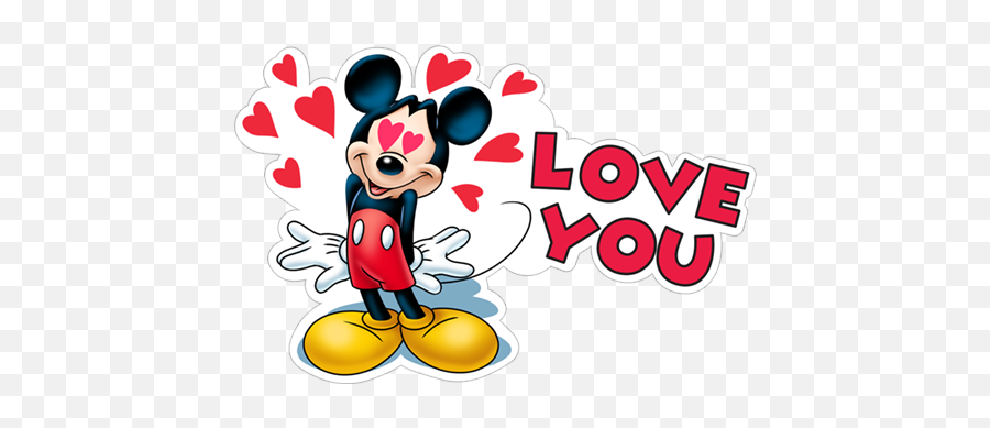 Mickey Mouse Png Images Hd - Mickey Mouse Love You,Mickey Head Transparent Background