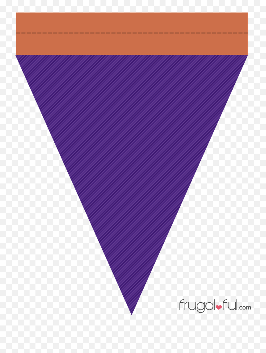 Purple Triangle Banner Png Svg Black - Handkerchief,Triangle Banner Png