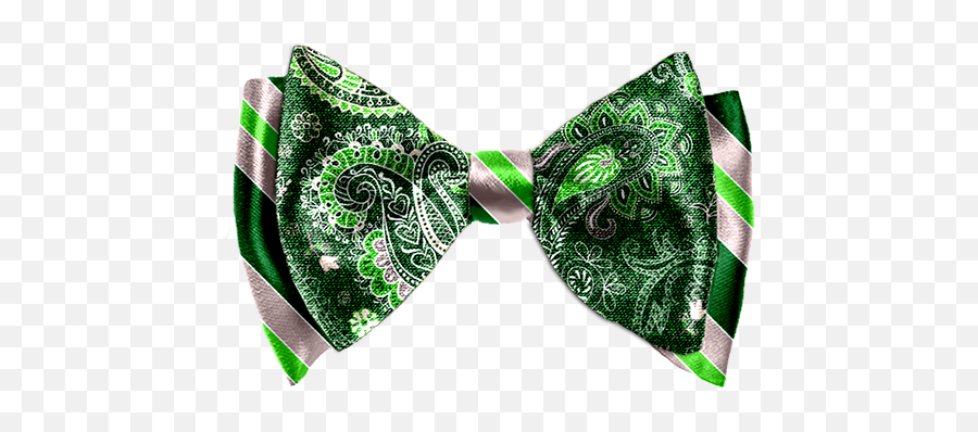 Green Bowtie Transparent Png Clipart - Paisley,Bow Tie Png
