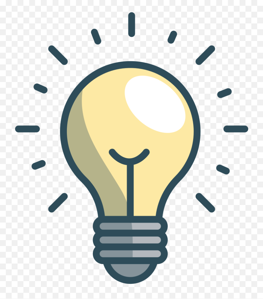 Lamp Icon Png Picture - Clip Art Light Bulb,Lightbulb Icon Png