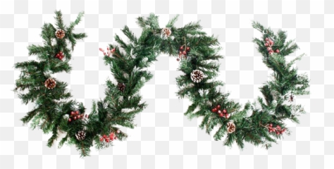Outdoor Christmas Garland Png Pic Mart - Tree