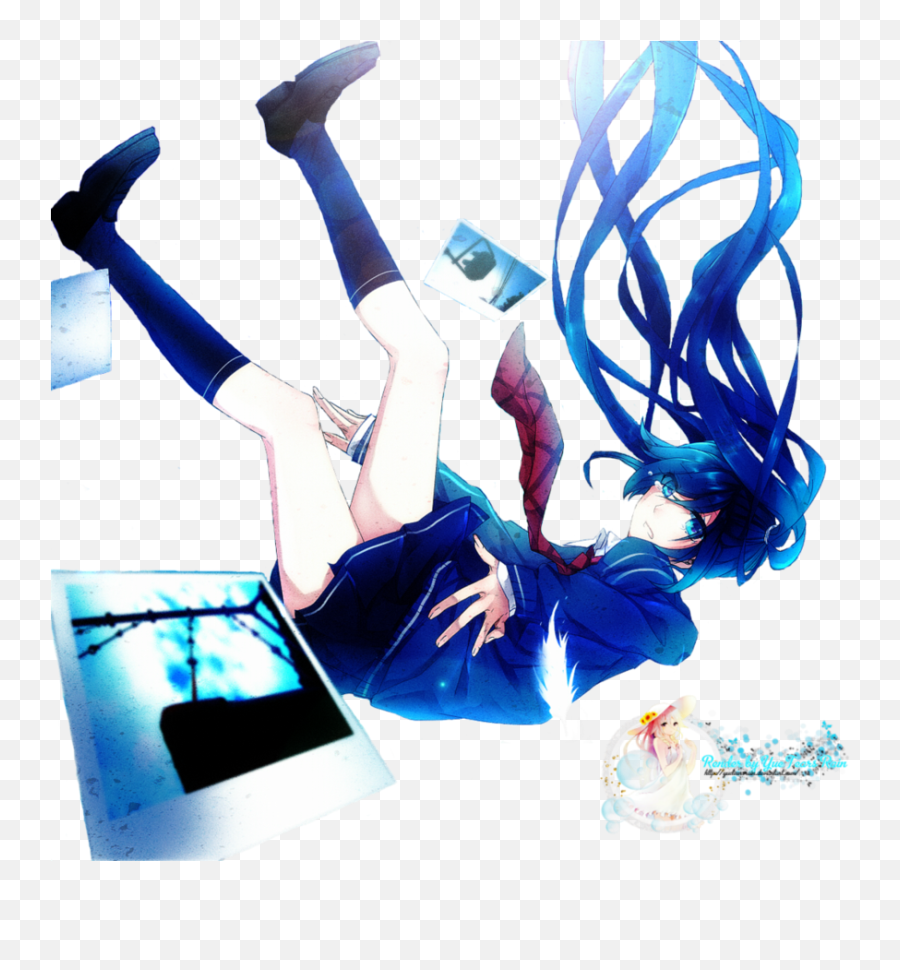 Anime Girl Falling Png Transparent - Anime Girl Falling From The Sky,Falling Png