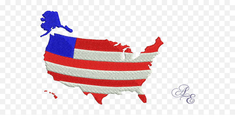 Art Of Embroidery - Usaflag Machine Embroidery Designs Clip Art Png,Usa Flag Transparent