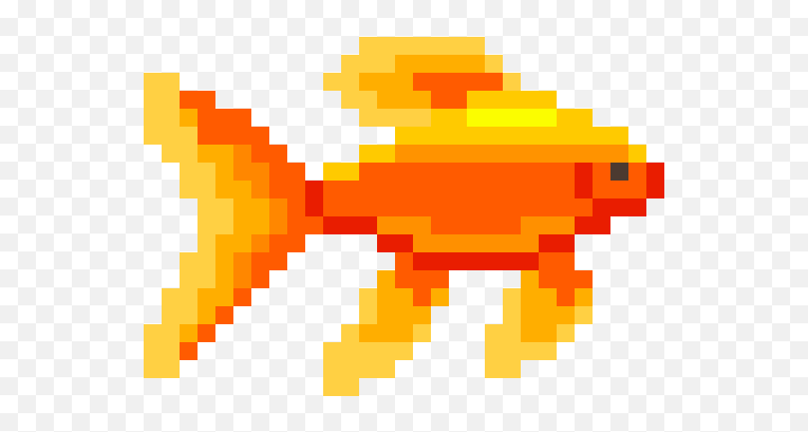Goldfish Pixel Art Maker - Animated Fish Pixel Art Png,Goldfish Png