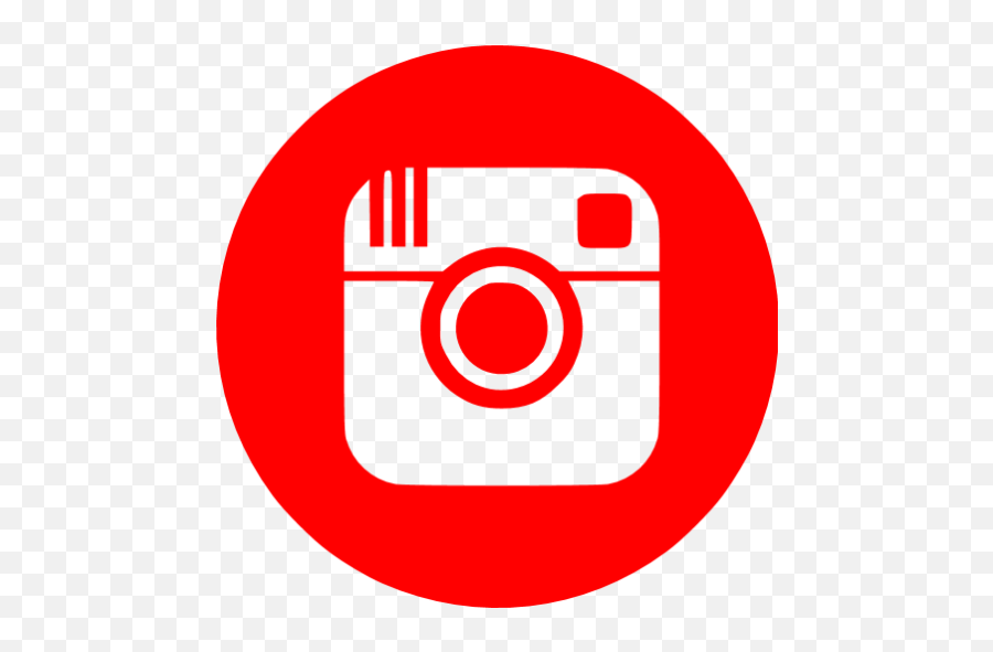 Red Instagram 4 Icon - Free Red Social Icons Circle Youtube Icon Png,Instagram Symbol Png
