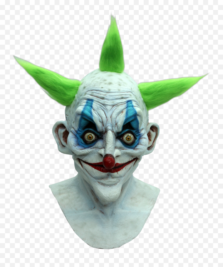 Old Clown Halloween Mask - Party City Clown Mask Png,Clown Makeup Png