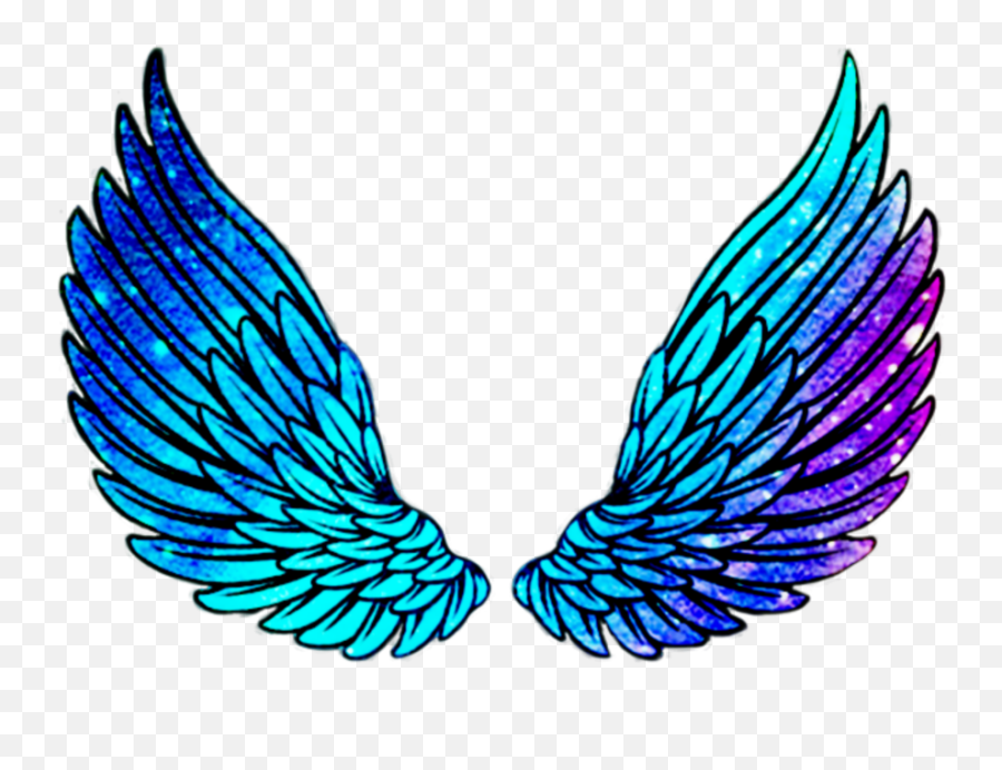 Asas Neon Clipart - Full Size Clipart 4931742 Pinclipart Picsart Neon Wings Png,Neon Triangle Png