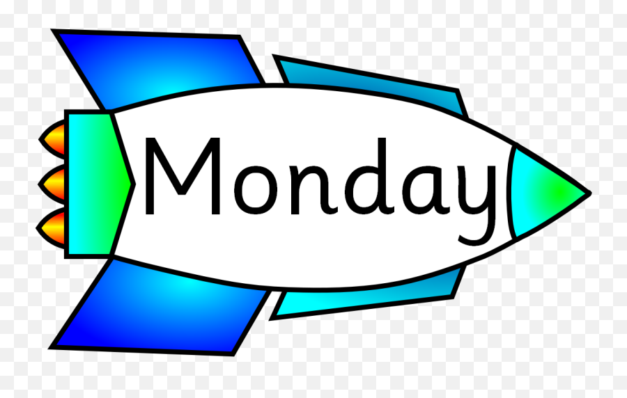 Days Of The Week Monday Drawing - Days Of The Week Words Png,Week Png