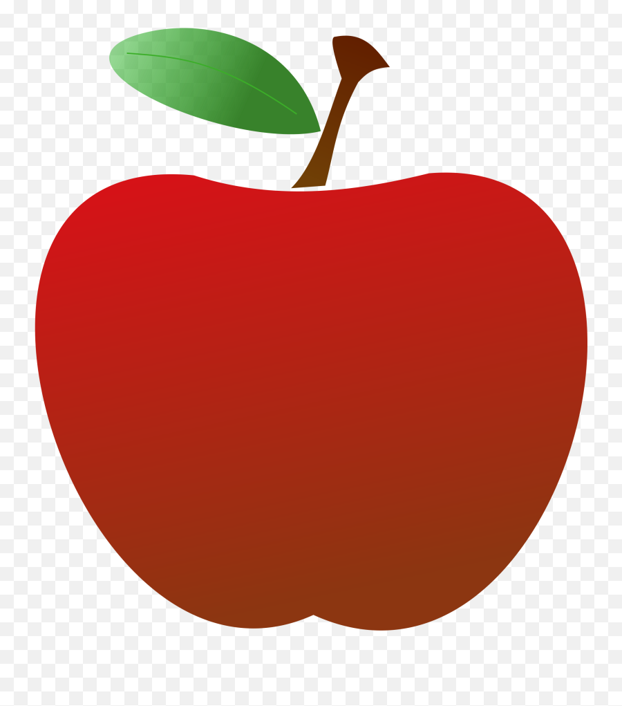 Download Hd Red Apple Clipart - Teacher Apple Clipart Png,Apple Clipart Transparent
