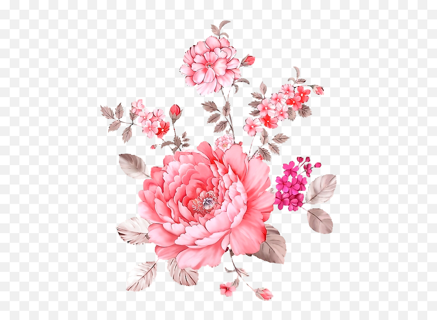 Pink Flowers - Pink Flower Overlays Png,Transparent Pink Flowers