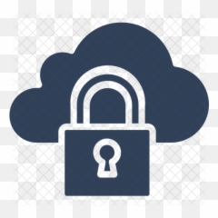 Cloud Security Icon Of Glyph Style - Cloud Security Icon Png,Security Icon Png