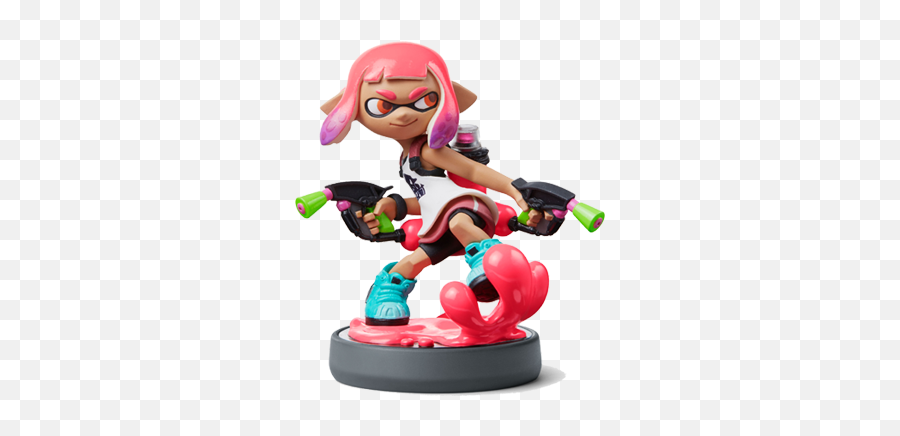 How Do Amiibo Work In Splatoon 2 - Inkling Girl 2 Amiibo Png,Inkling Transparent