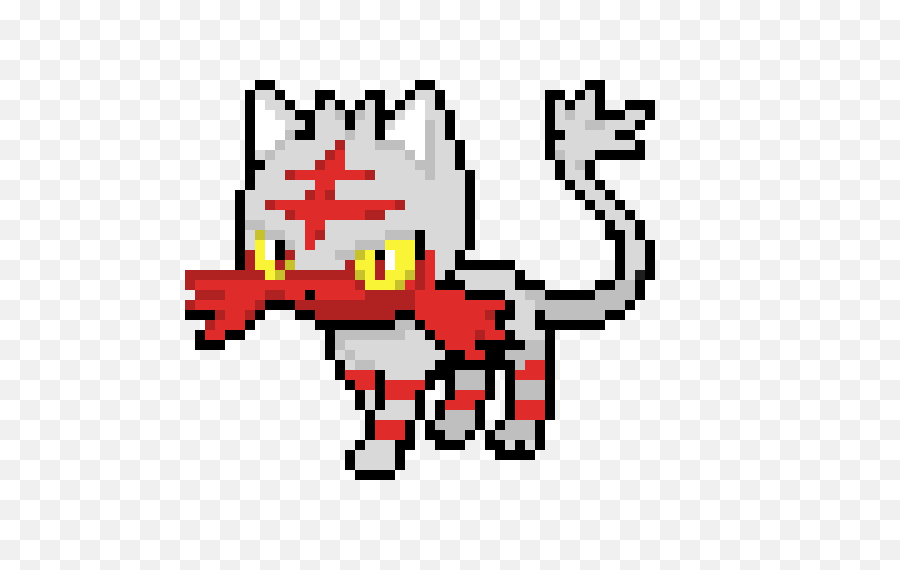 Shiny Litten Sprite Transparent Png - Shiny Litten Popplio Rowlet,Litten Png