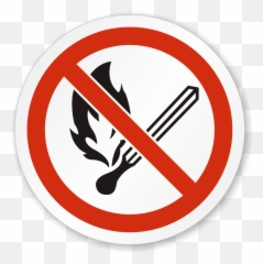 With Fire Clipart - No Fire Png,Do Not Sign Png