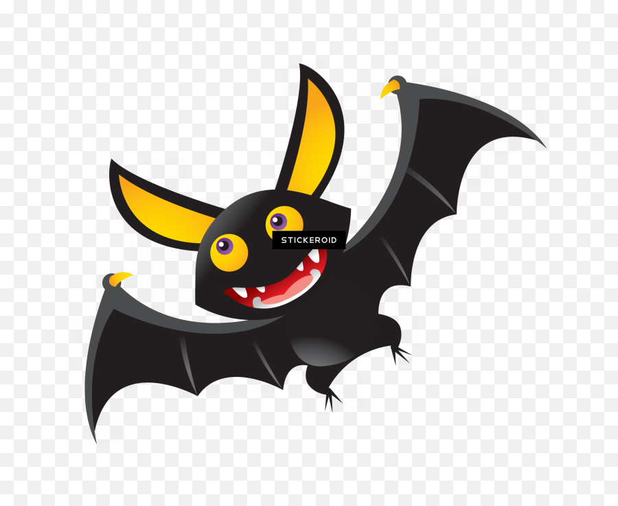 Cute Halloween Bat Clipart Png - Cartoon Cute Bat Png,Bat Transparent