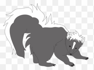 Furry Gray Skunk Png Svg Clip Art For - Fox Squirrel