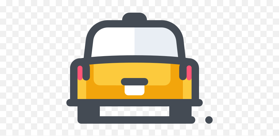 Taxi Back View Icon - Free Download Png And Vector Taxi Icons,Back Of Car Png