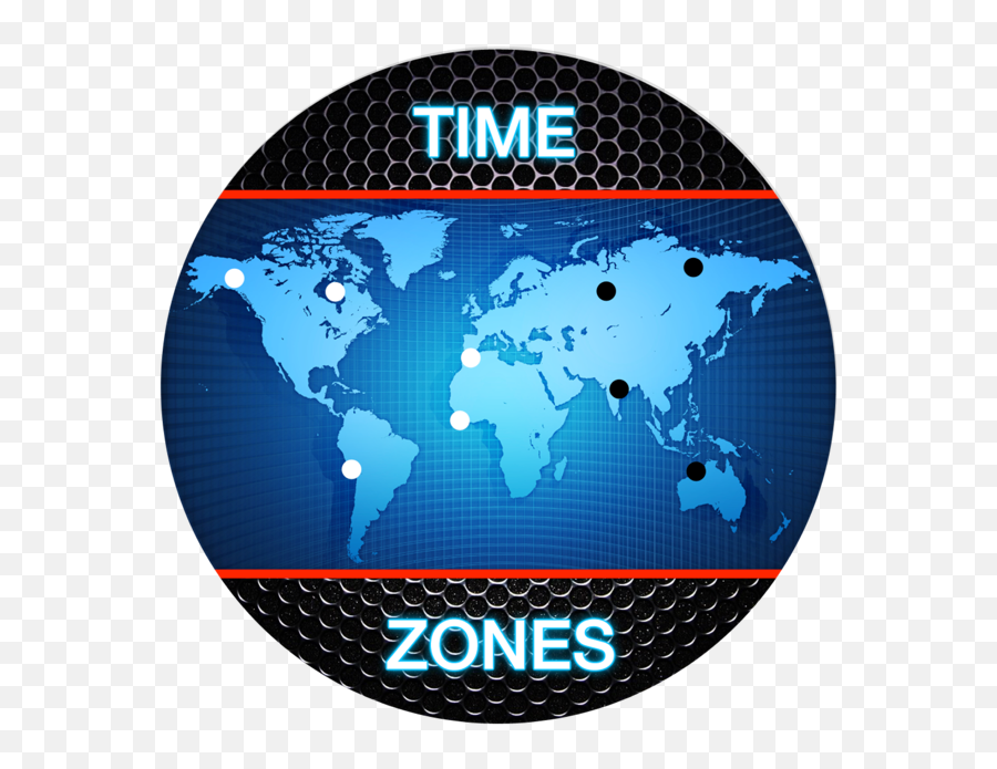 U200etime Zones - Red White World Map Png,Zones Icon