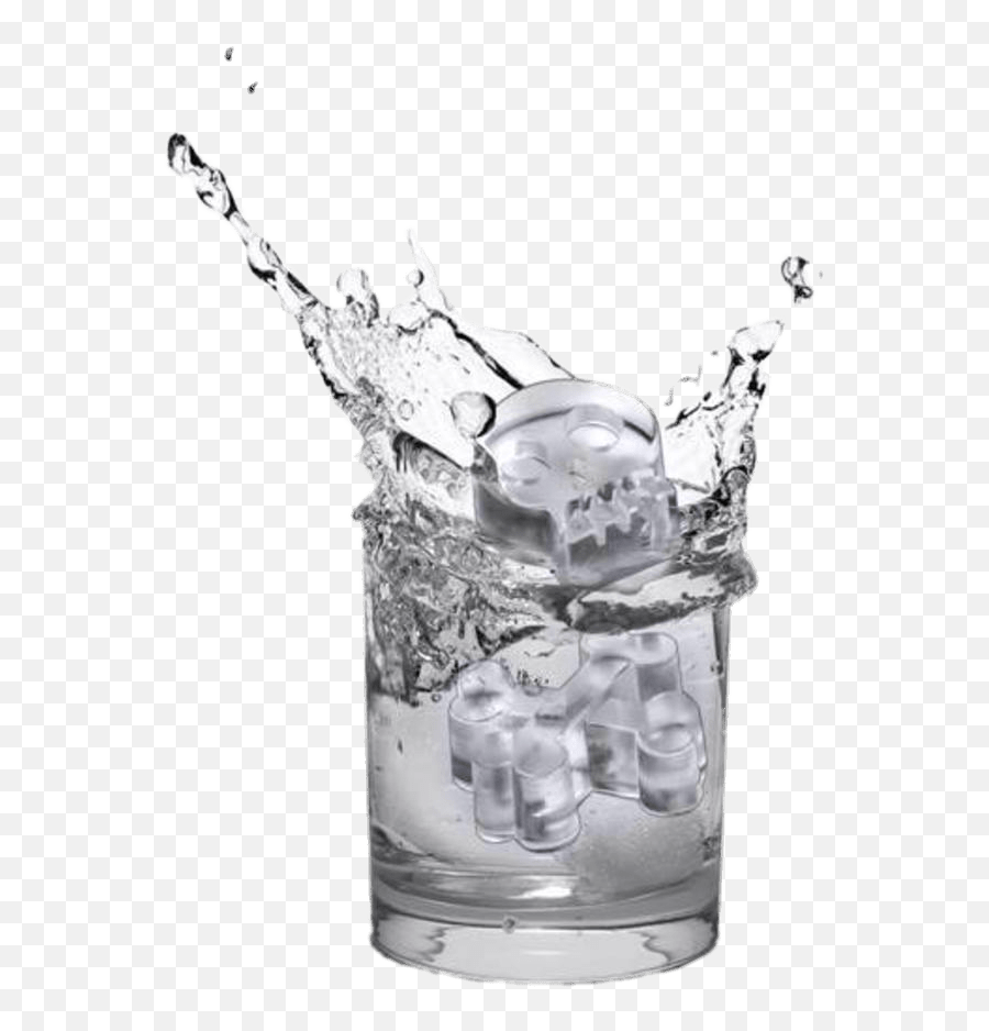 Skull Icecube In Glass Transparent Png - Stickpng Ice Cube,Ice Cube Png
