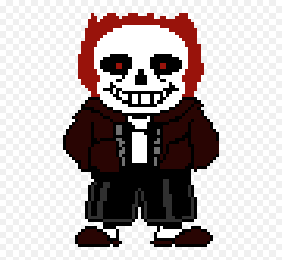 Download Hd Ghost Rider Sans Sprite - Ghost Rider Pixel Art Sans In A Shadow Png,Ghost Rider Transparent