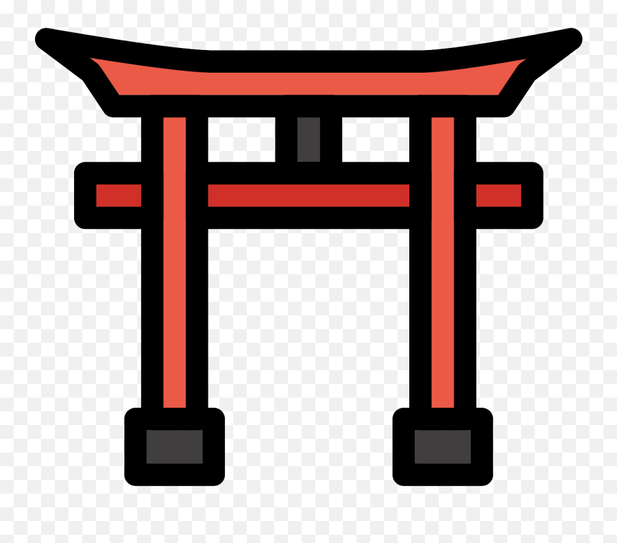 Shinto Shrine Emoji Clipart Free Download Transparent Png - Shinto Emoji Logo Png,Open Gate Icon