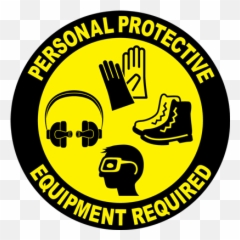 Ppe Required Floor Sign Graphic Products - Language png