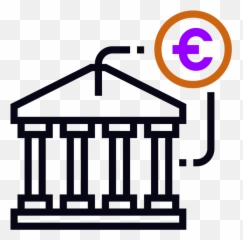 Cent With Bank Icon Png - Shape Symbol Clipart Vector Language