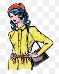 Pop Art Woman Drawing Transparent - Womkan Drawing Png,Woman Hand Png