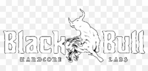 Black Bull Hardcore Logo Png Resized2 Musclefit Official - Graphic Design
