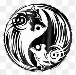 Wolf Yin Yang Tribal Norse Viking Skoll Gift Portable Battery Charger - Yin Yang Wolf Png,Tribal Wolf Icon