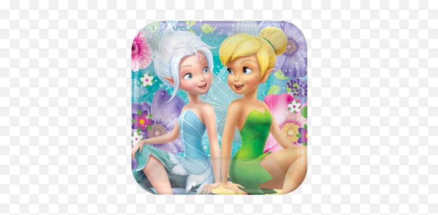 Tinkerbell And Friends Party Lunch Plates - Tinker Bell And Her Sister Png,Tinkerbell Transparent
