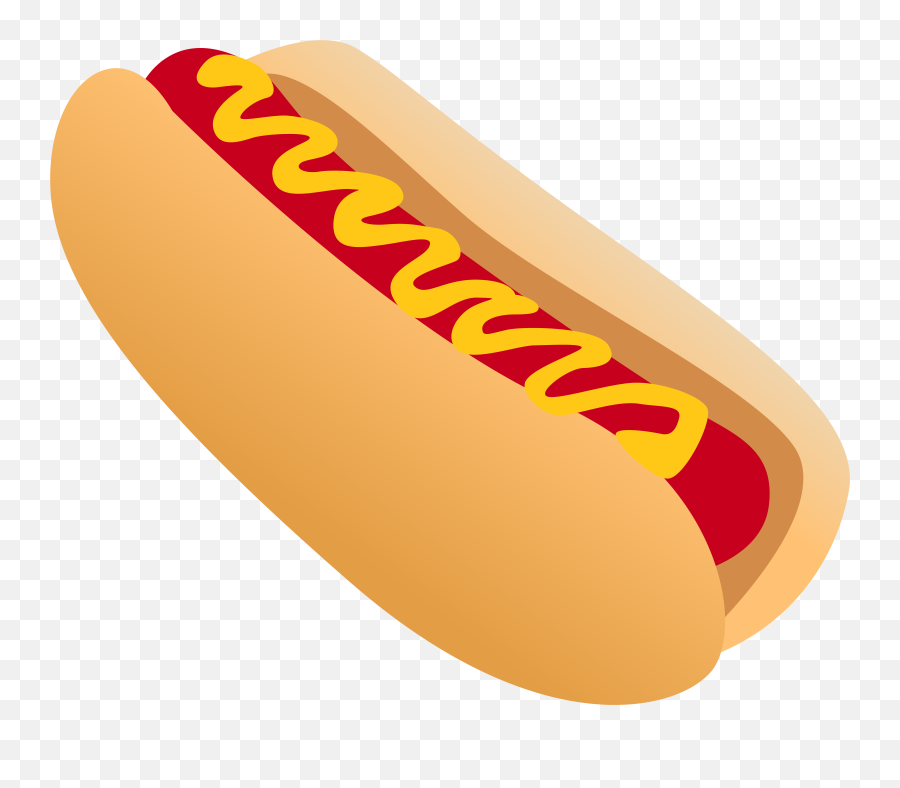 Hot Dog Vector With Transparent Background - Hot Dog Vector Png,Hotdog Transparent