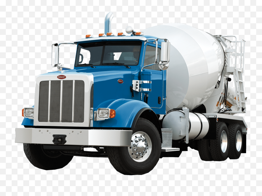 Peterbilt Concrete Mixer Truck Free - Cement Mixer Truck Png,Mixer Png