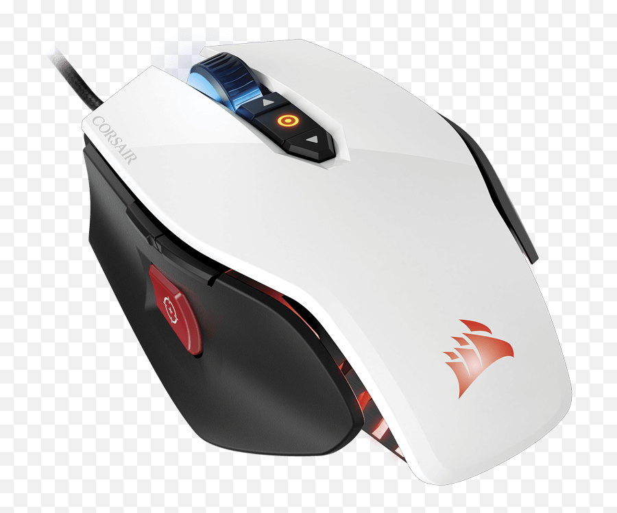 Corsair M65 White Rgb Led Usb Laser Fps - Corsair Gaming M65 Pro Rgb Fps White Png,Corsair Gaming Logo