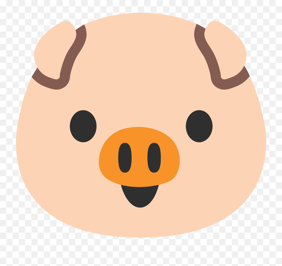 Free Png Emoji Android Pig Face - Android Pig Emoji,Pig Transparent
