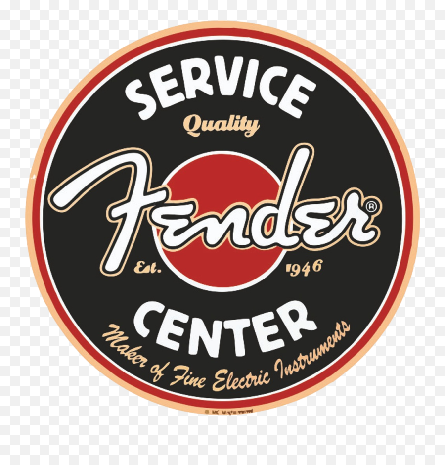 Fender Service Center U2014 Show Me Guitars - Label Png,Fender Logo Png