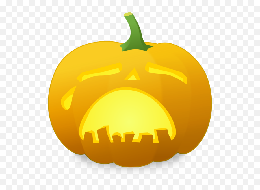 Sadness Halloween Pumpkin Yellow For - Jack O Lantern Sad Face Png,Pumpkin Transparent